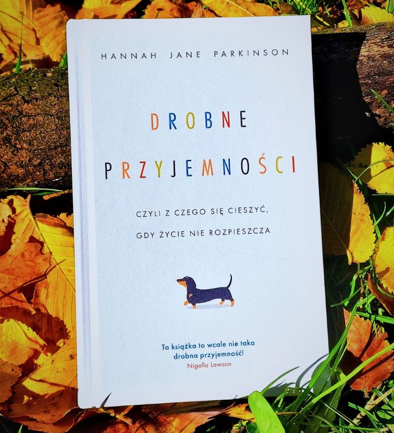Okładka książki Hannah Jane Parkinson "Drobne przyjemności, czyli z czego się cieszyć, gdy życie nie rozpieszcza".